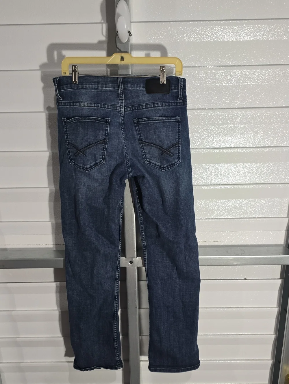 BKE Men's Straight Jeans in Dark Blue Wash Size‎ 33 X 34